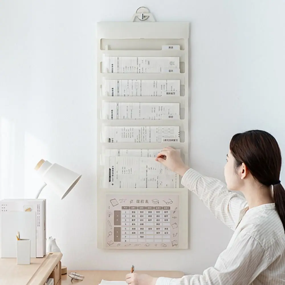 منظمات الملفات المحمولة للتعليق على الحائط مقاس A4 مع حقيبة مستندات جدارية معلقة بسعة كبيرة مقاومة للماء #4