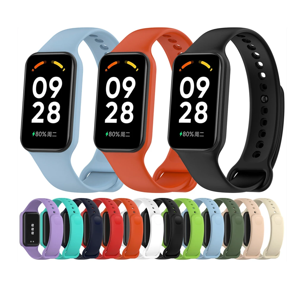 Do paska na pasek Redmi Band 2 z futerałem jednoczęściowy pasek na nadgarstek Premium silikonowy zegarek