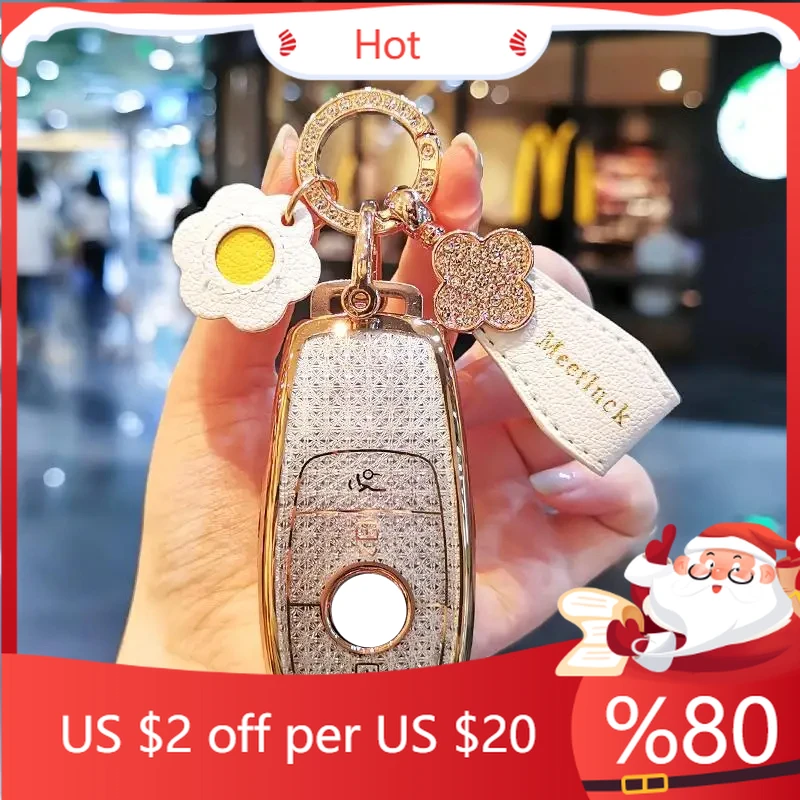 

Чехол для ключей от машины, чехол для Mercedes-Benz C260L A-Class C-Class E-Class S-Class A200L E300L GLC300 GLE/GL, внутренние наклейки