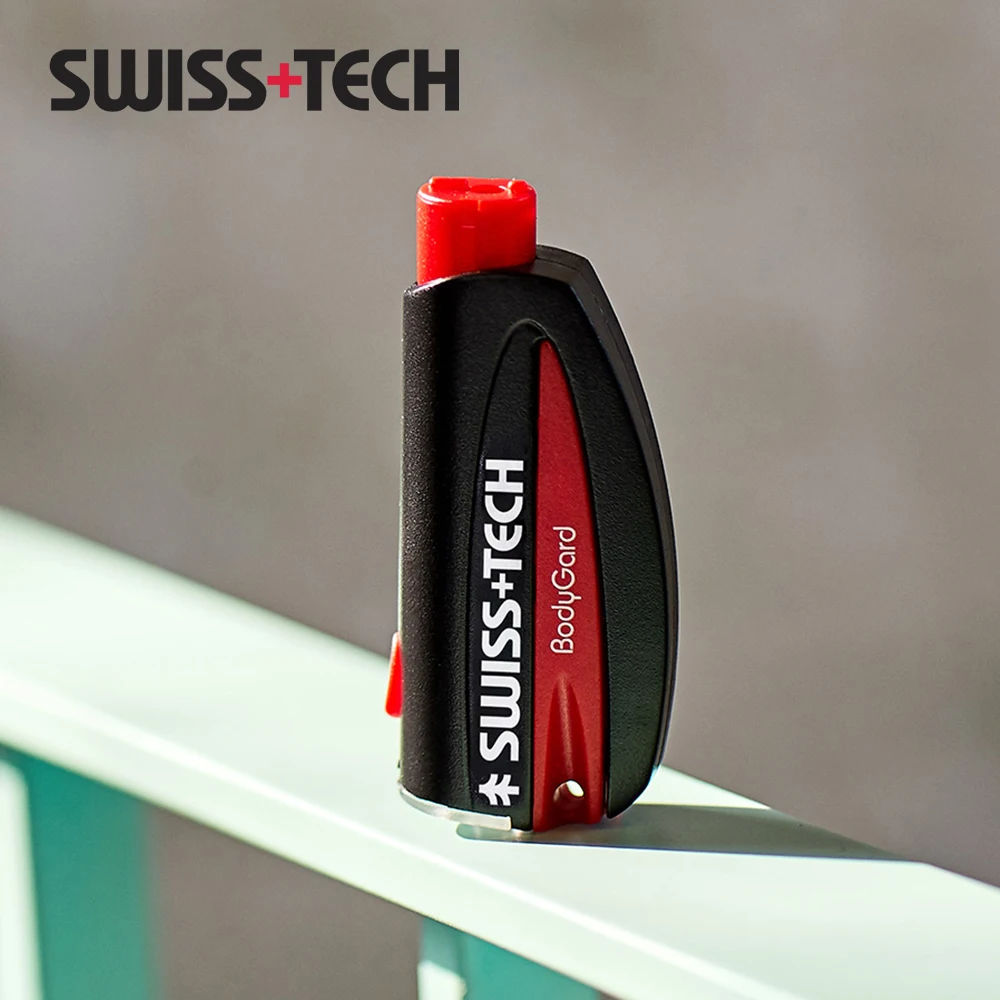 

SWISS TECH 3-in-1 Mini Multi-Tool EDC Keychain Emergency Tools with LED Light for Outdoor Survival Camping Gadgets Self-defense