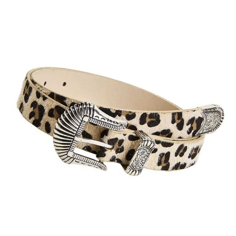 652f cintura a cintura a elegante cintura stampa leopardata cowgirl cinghia classica