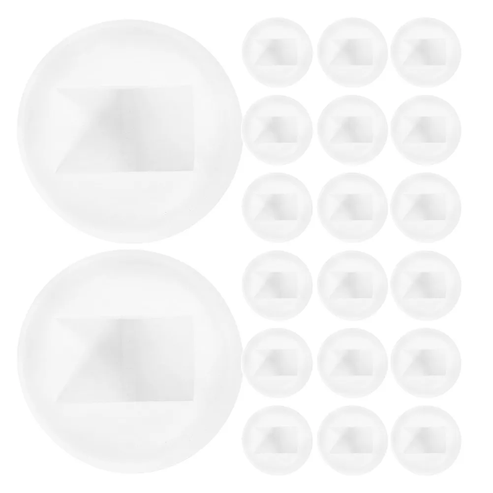 20Pcs Clear ABS Floating Jewelry Display Stand Transparent Pe Film Base Suspended Showcase Box for Necklace Ring Bracelet