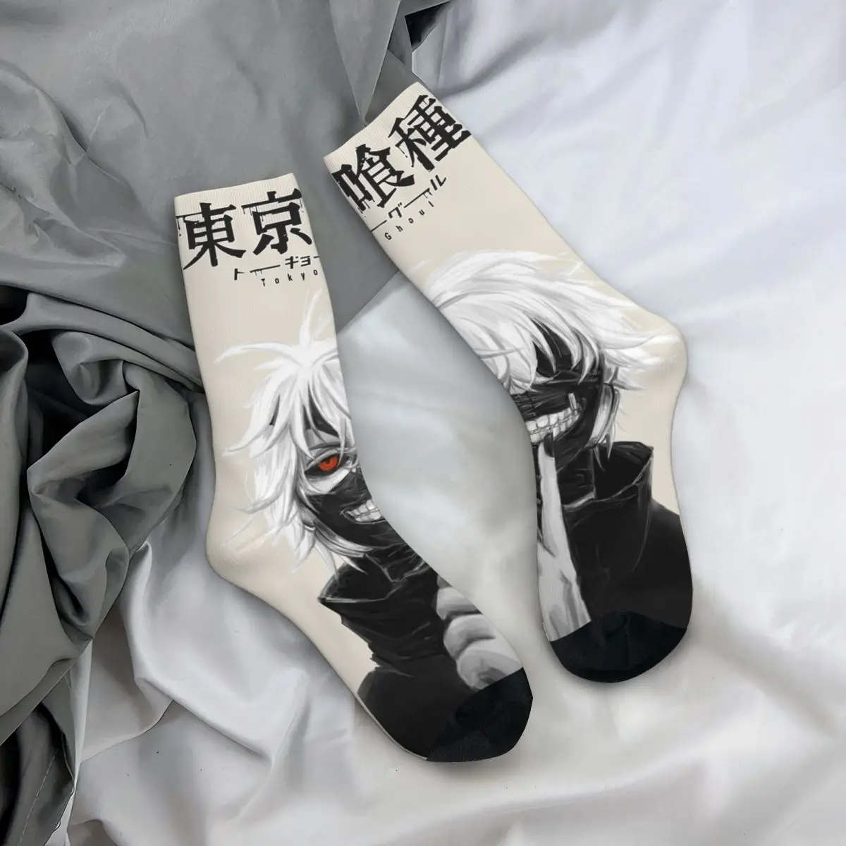 3D-Druck gemütliche Unisex-Socken, wind dichte Anime Tokio Ghul interessante vier Jahreszeiten Socken