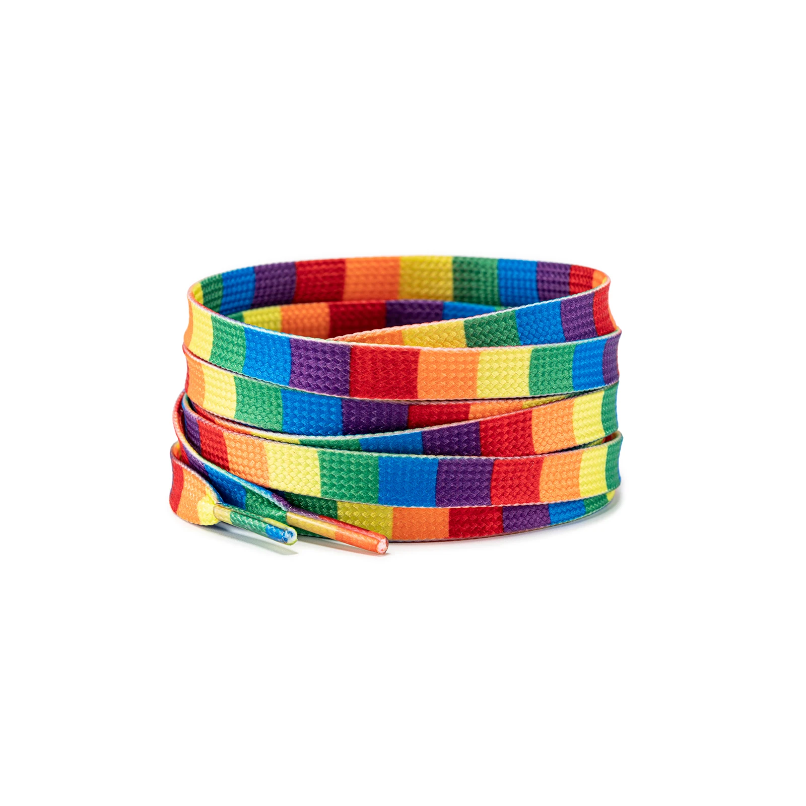 Rainbow Striped Shoe Laces, Laços do orgulho para o orgulho gay, Laces para desfiles