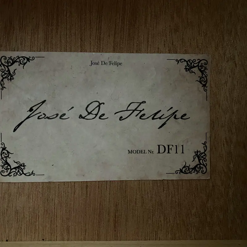 I023 Jose De Felipe Classical Guitar 39'Spruce with Mahogany Body 17 Frets Genuine and Original Produced in Taiwan China