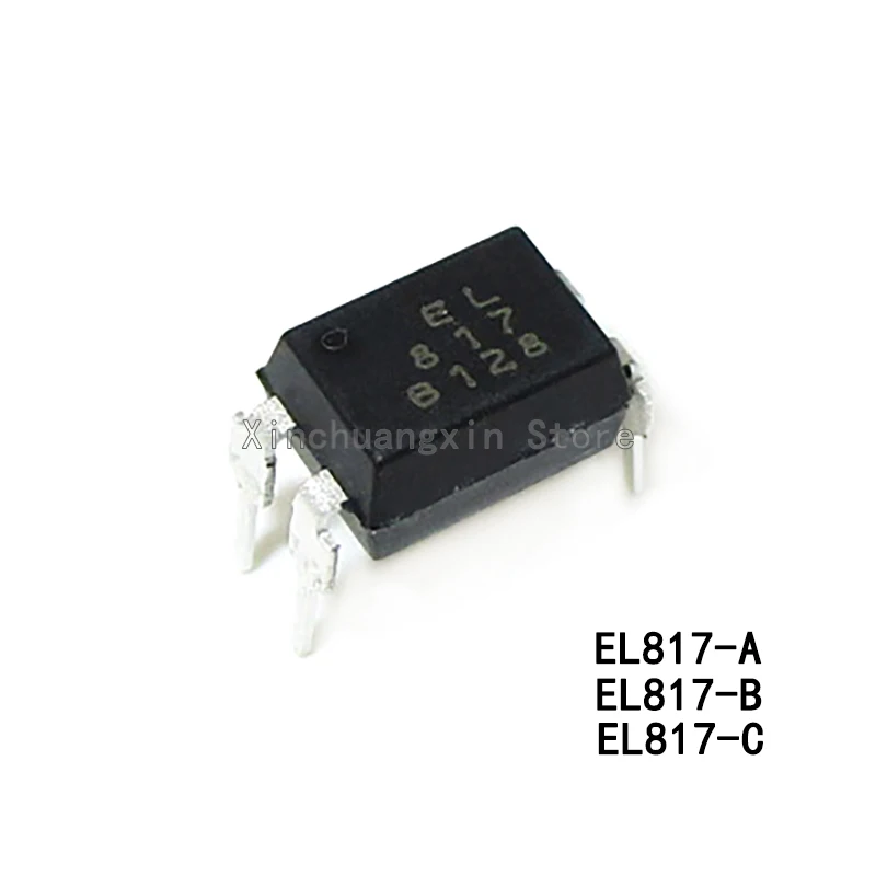 20PCS/Lot In-line optocoupler EL817(A)-F EL817(B)-F EL817(C)-F EL817(D)-F EL817-C 817-A DIP-4 compatible with PC817 isolators