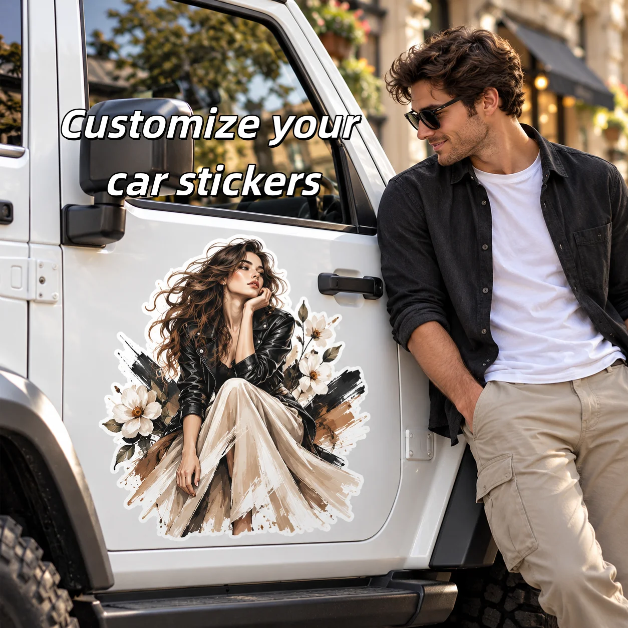 Custom Die Cut Car Exterior Sticker Personalized Shape Vinyl Decal Waterproof UV Resistant for Vehicle Bumper Window