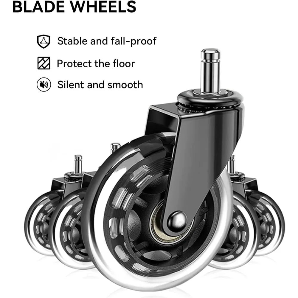 Ergonomic Office Chair with Mesh Back, Adjustable Lumbar Support, Padded Seat, PU Armrests, and Headrest