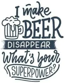 TUNIU Metal Sign I Make Beer Disappear What's Your Superpower Tin Sign Cafe bar Home Wall Art Decoration Retro Metal Ti sign