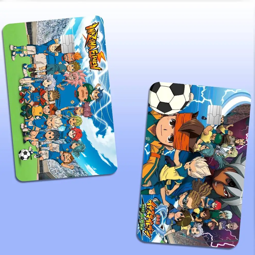 Inazuma Eleven Anime Credit Card Skin Stickers for VISA Bank Card Transportation Card Waterproof Sticker Anti-scratch Women Gift