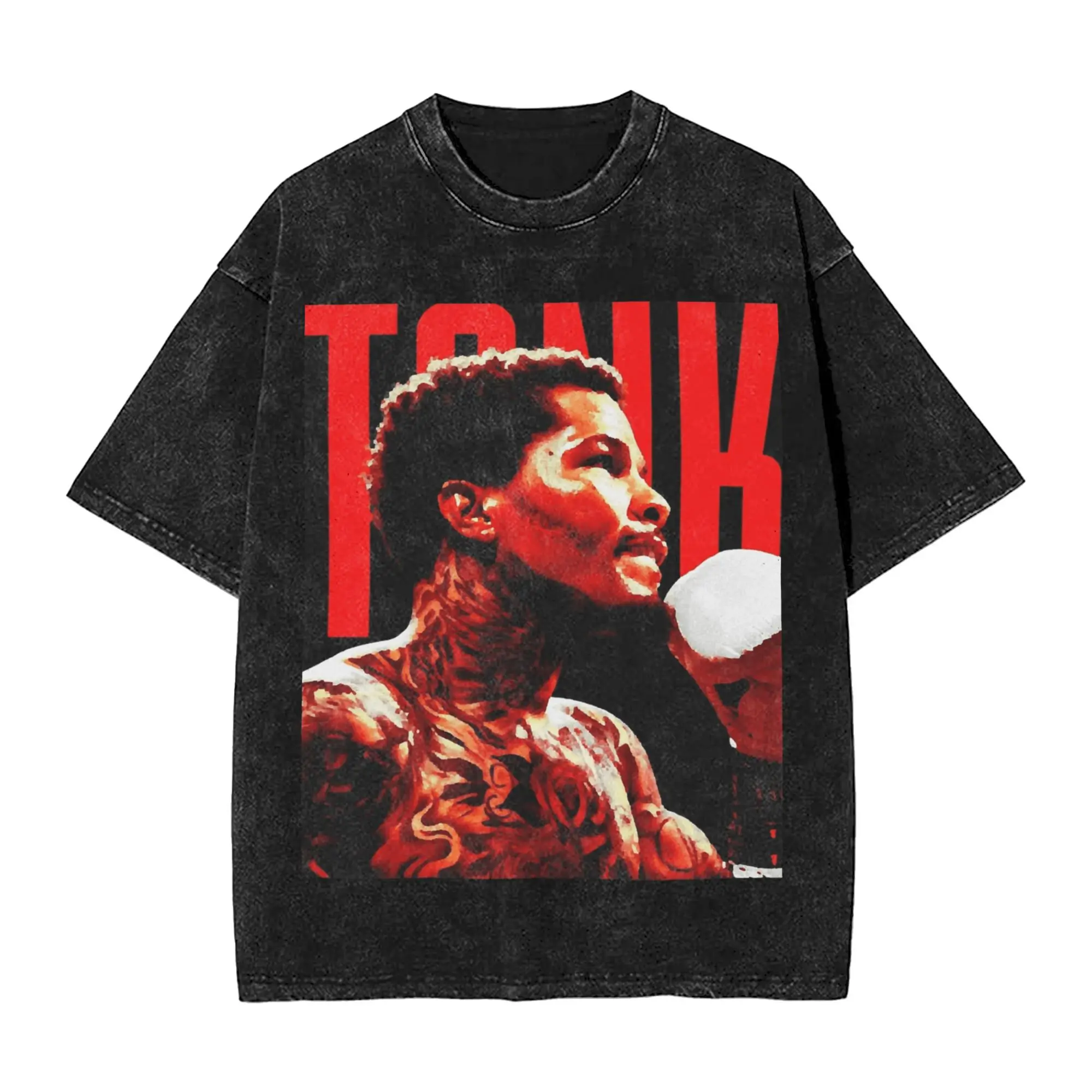 Oversized Washed T Shirt Gervonta Davis  Loose T-Shirts  Popular Tee Shirt for Man Beach Y2K Fun Pattern Tees