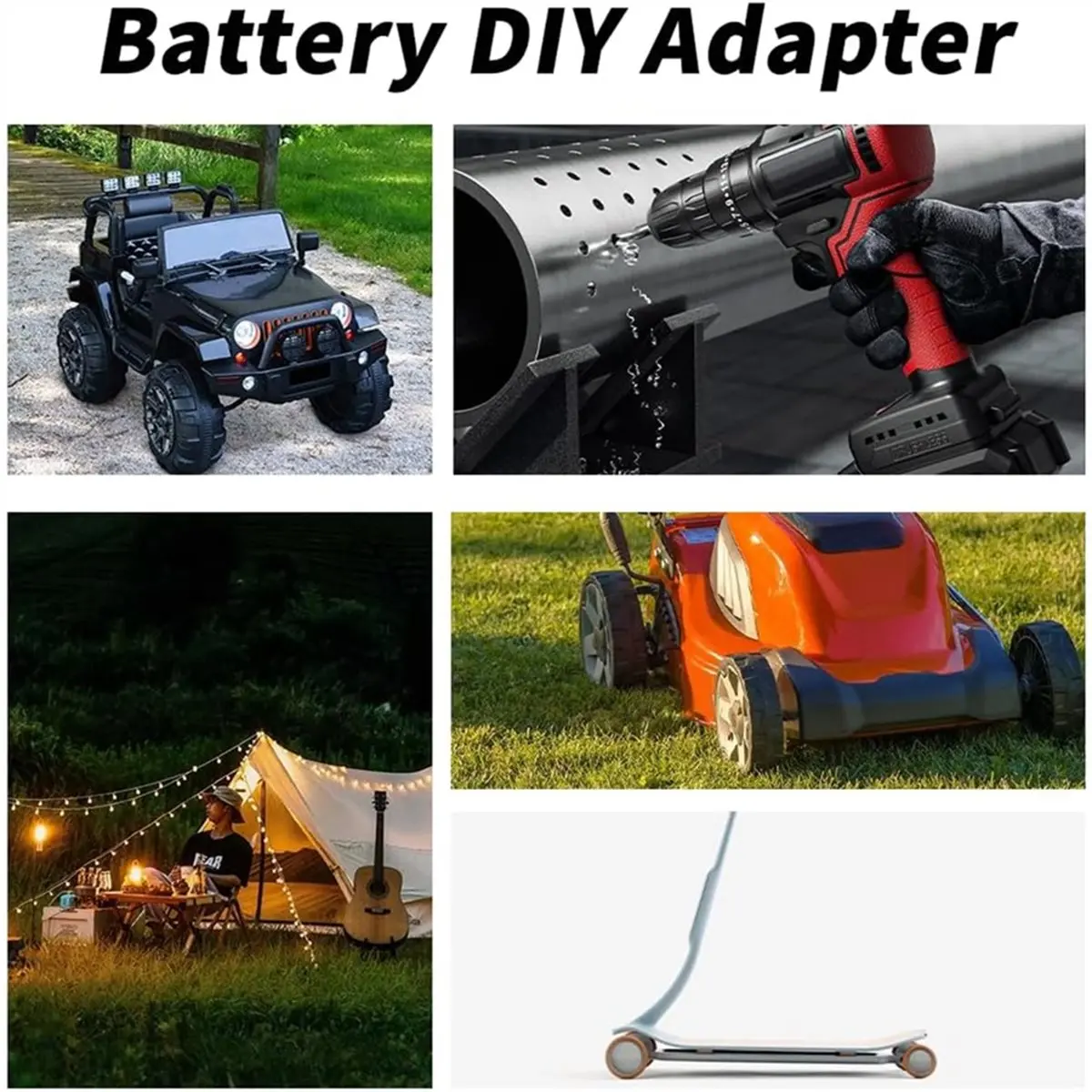 

【BRILLIANT 】Battery Adapter Kit for Milwaukee M12 12V Power Wheels Adapter with Fuse and Switch,14 AWG Wire Power Convertor