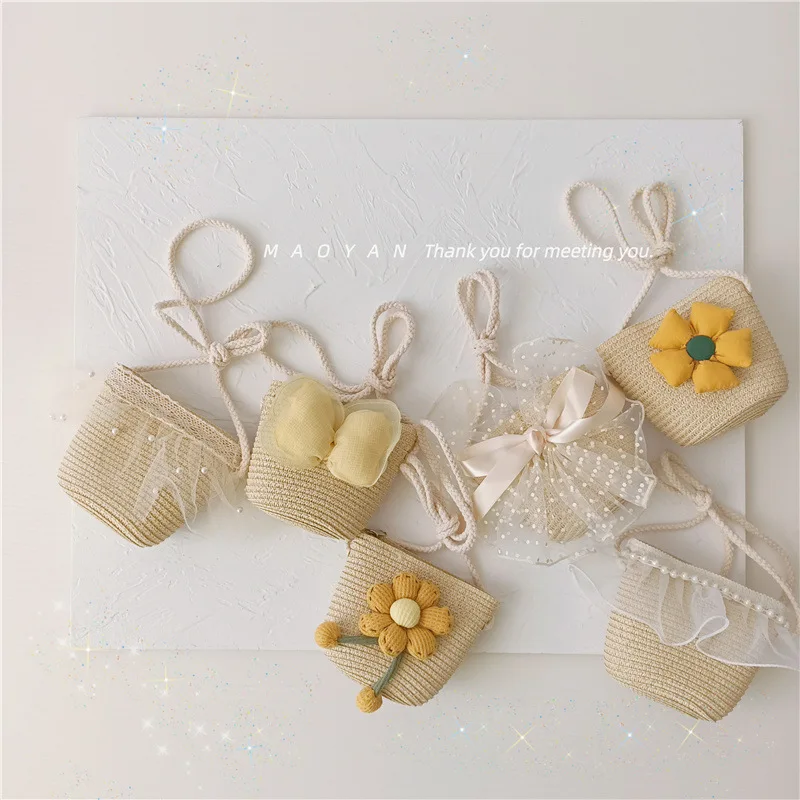 Sweet Mesh Pearl Mini Woven Bag Compact Exquisite Fashion Crossbody Bag Versatile Texture Women's Small Square Bag Coin Purse