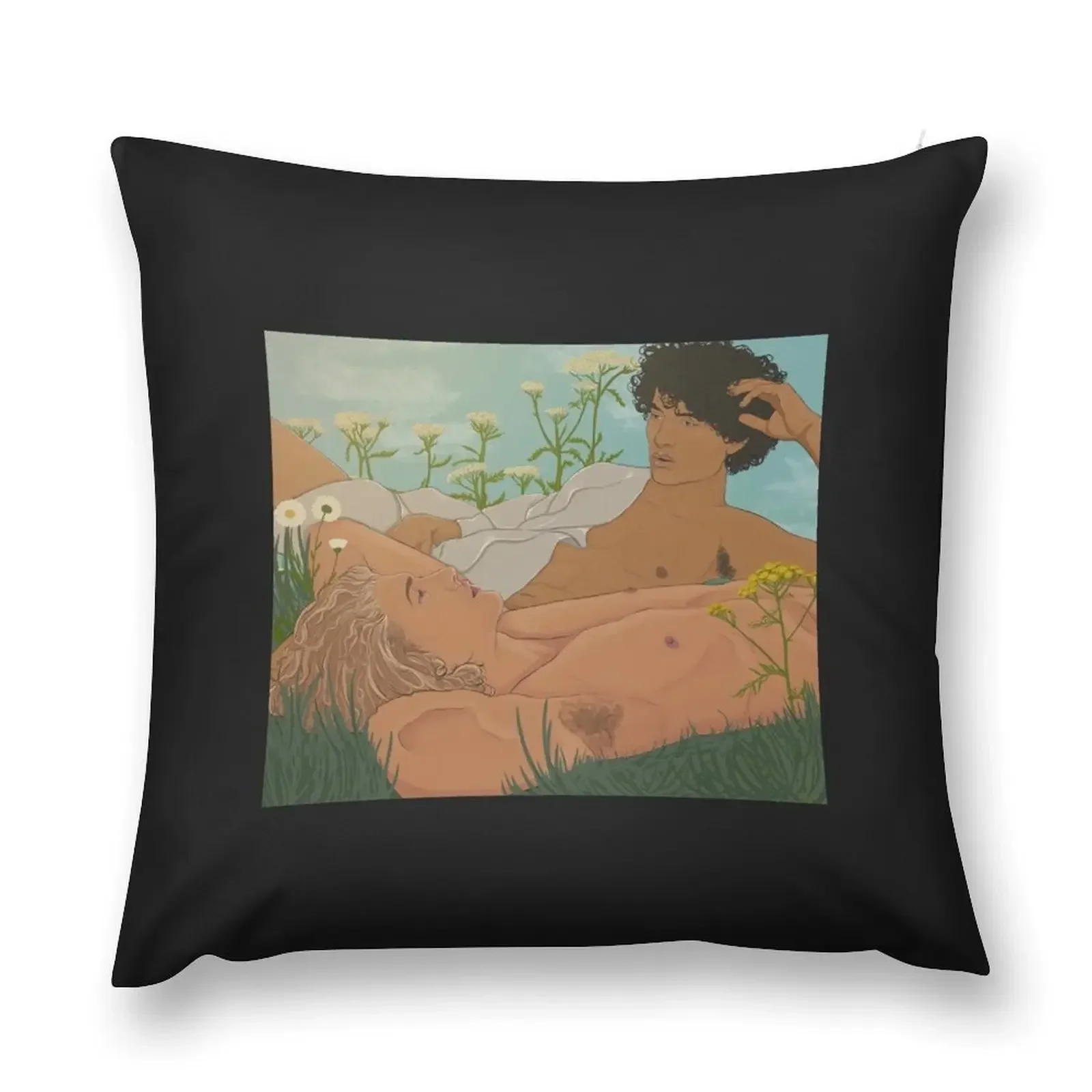 Achilles and Patroclus on Pelion Active Throw Pillow Decorative Sofa Cushions Bed pillowcases sleeping pillows pillow