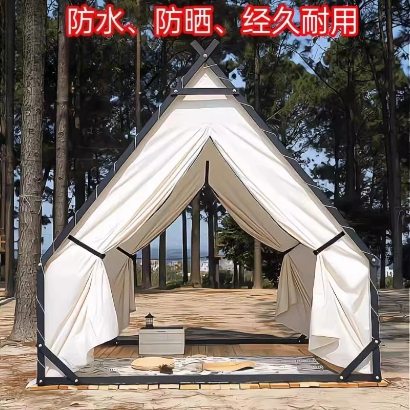

Triangle tent, dining camp house type homestay camping outdoor tent