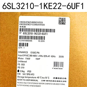 

Unopened New 6SL3210-1KE22-6UF1 G120C Module 6SL3 210-1KE22-6UF1