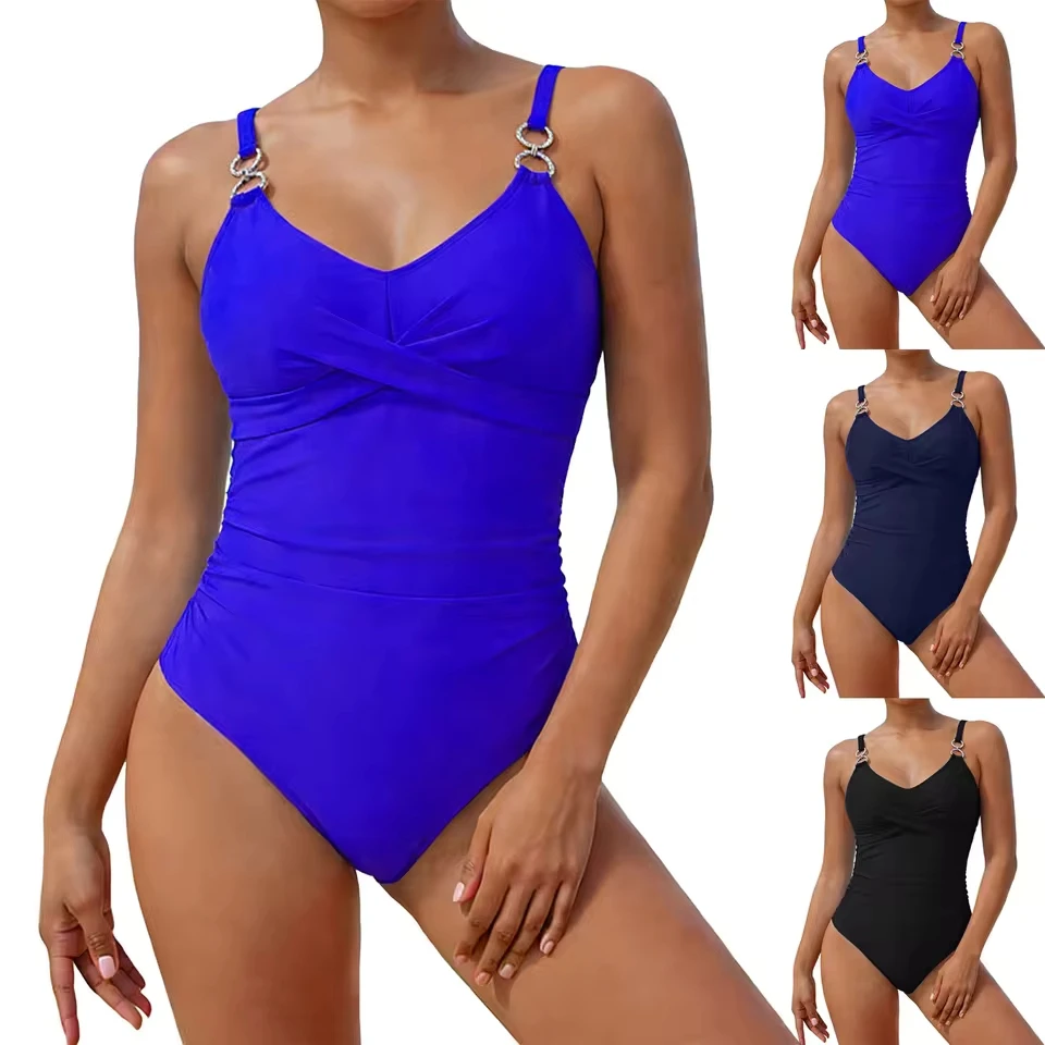 

Women 1 Piece Swimsuit Lady Girls Color Block Print Bathing Suits Athletic Swimwear Sexy Women Summer Swimwear Bikini Set