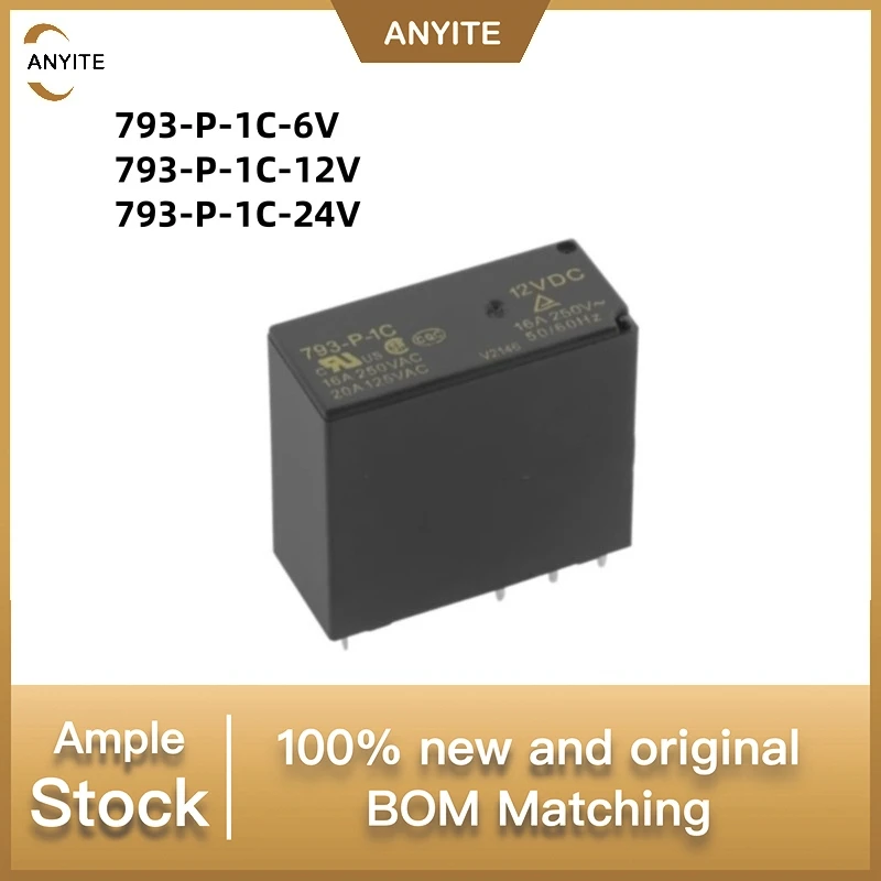 

Новый 10 шт./лот 793-P-1C-6V 793-P-1C-12V 793-P-1C-24V 793-P-1C