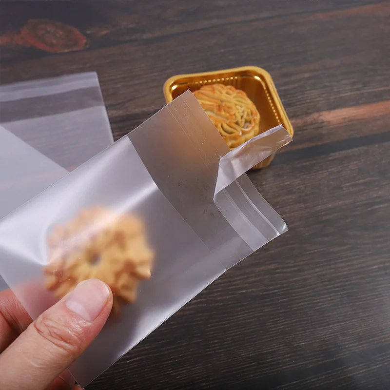 100er-Pack dicke, mattierte, transparente, selbstverschließende Beutel – ideal zum Backen und für Lebensmittelverpackungen – Hochzeiten, Geburtstage und Heimwerkerarbeiten – Detail 4