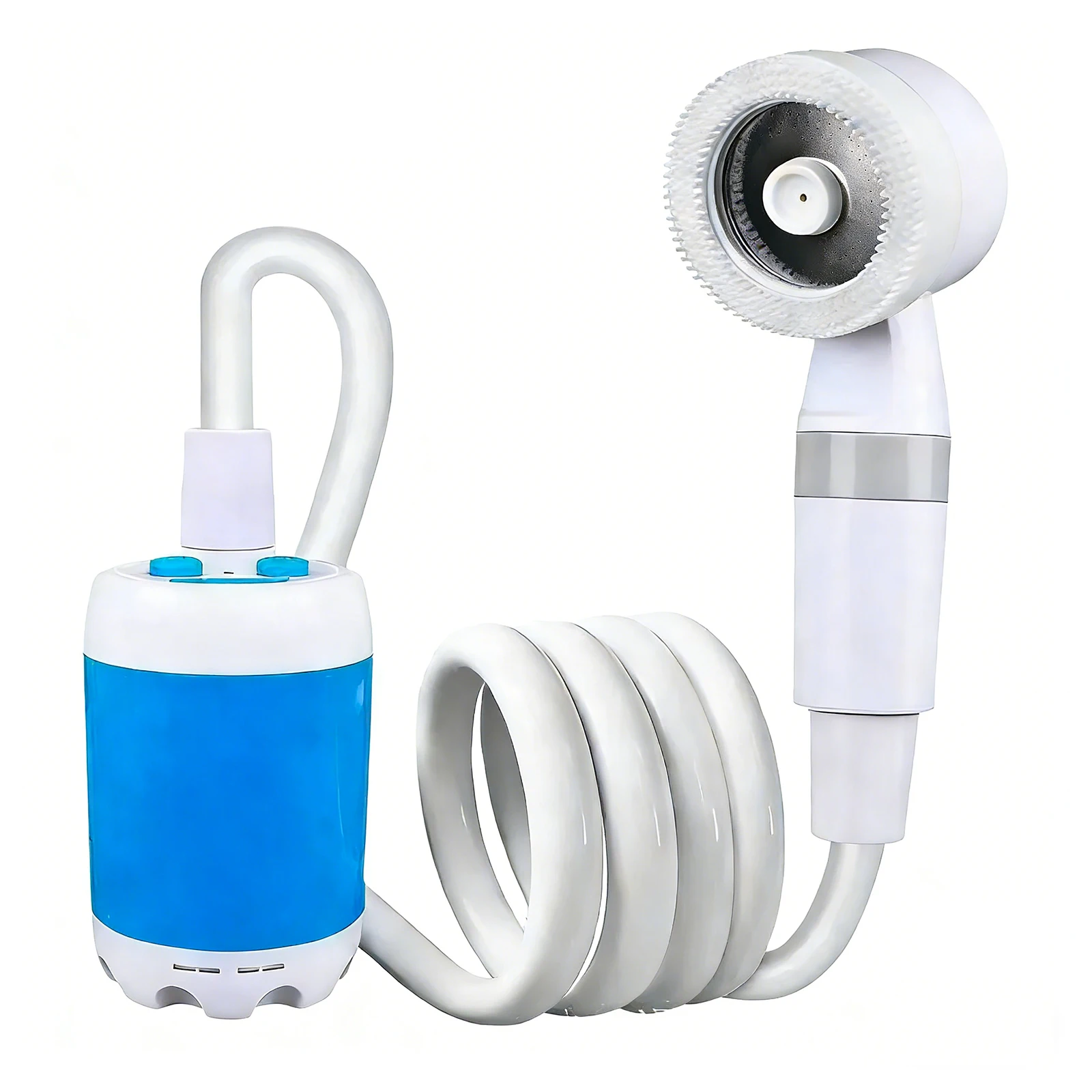 

Portable Camping Shower Pump Built-in 4000mAh Rechargeable Battery Outdoor Shower Kit for Hiking Pet Cleaning Car Washing
