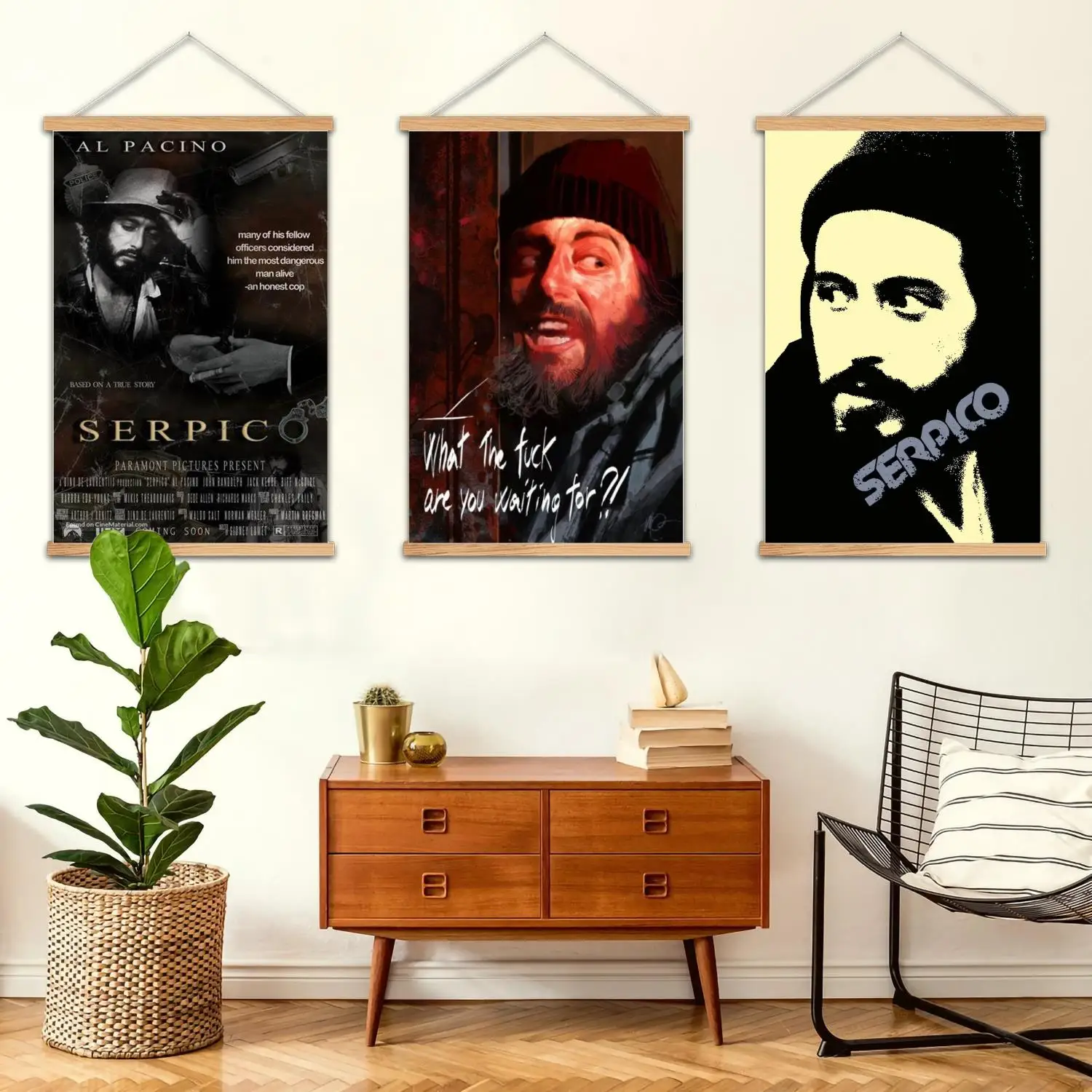 serpico Framed Wall Painting Canvas Art Poster, Wall Art  Modern Family Bedroom Decor Posters,Decorative painting