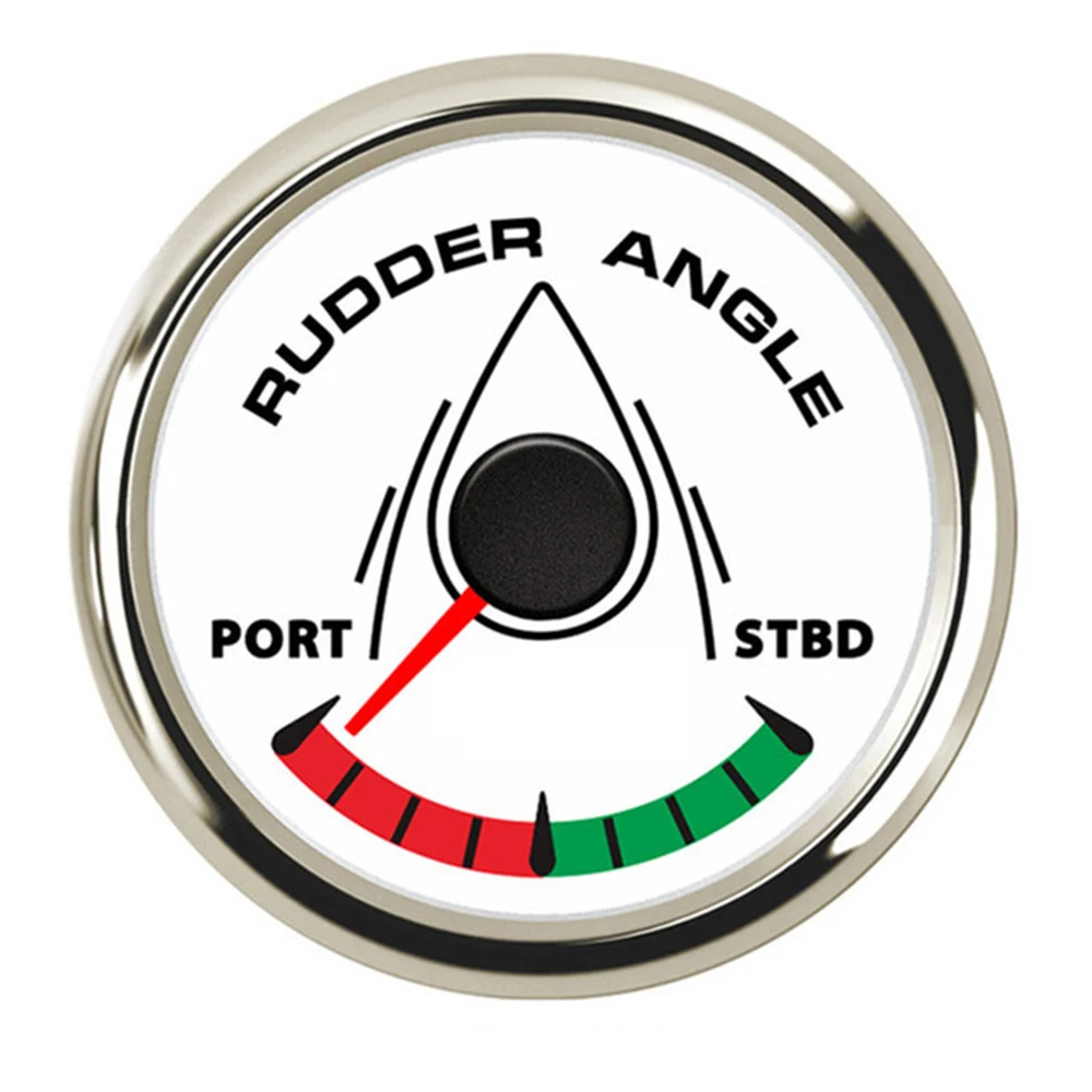 

52MM Boat Marine Rudder Angle Indicator 0-190 Ohm 8 Color Backlight 12V/24V Angle Indicator B