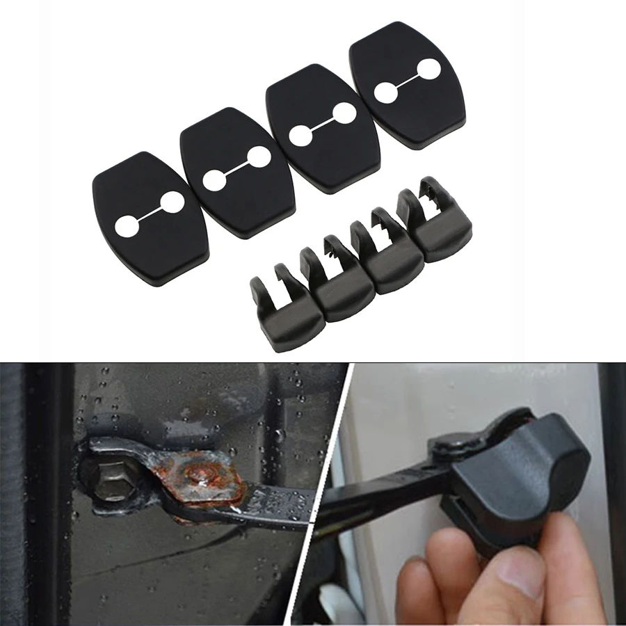 Car Door Lock Check Arm Cap Cover Door Stopper Cover for Toyota Yaris Highlander Prado Prius Corolla Camry Rav4 Reiz Vois