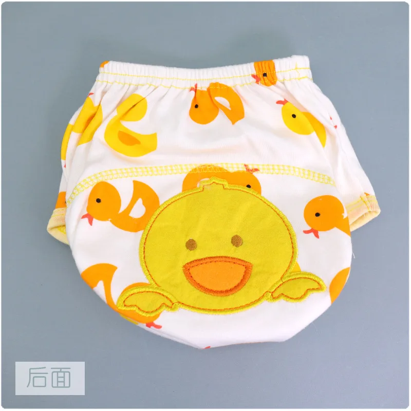 Baby 2024 Cartoon Diapers Soft Cotton Study Bags Washable Breathable Pull Embroidered Diaper Pants Cloth Lots Options S-L:0-24 m