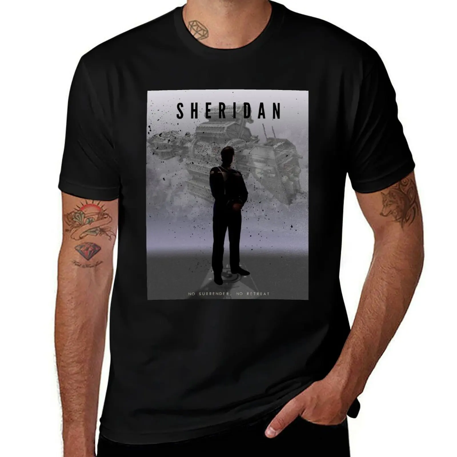 

Babylon 5 - Sheridan T-Shirt t shirts for man graphic funny man t shirt luxury T-Shirt