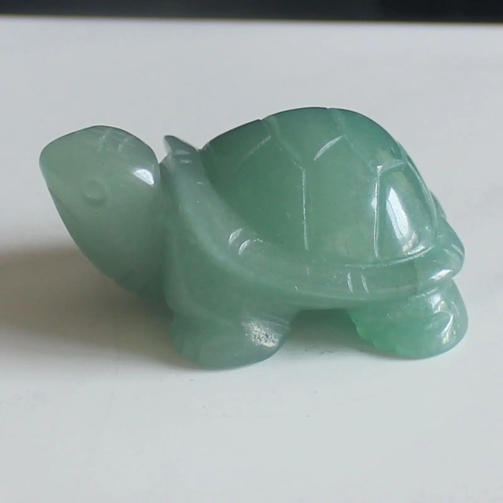 2'' Hand carved mixed gemstone crystal turtle animal figurine carving home decor