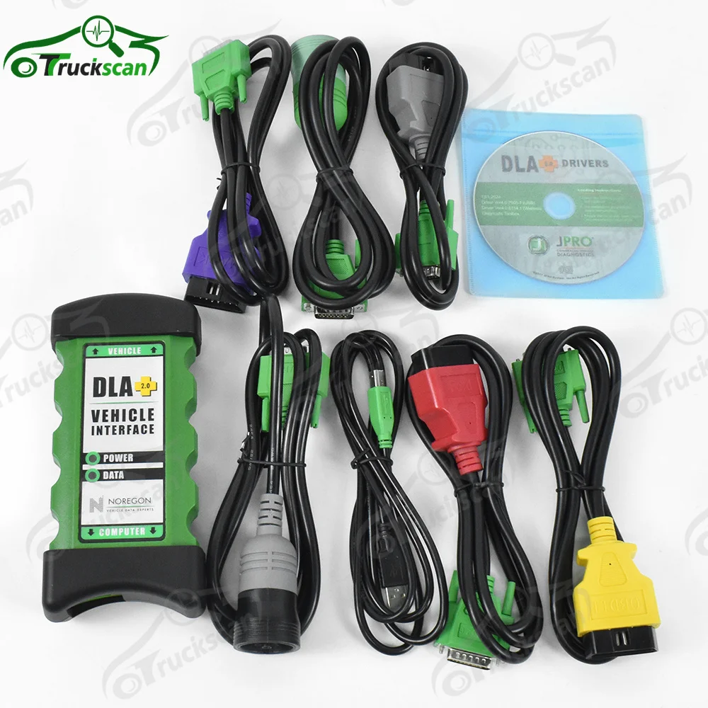 for j-pro dla diagnostic 2024 DLA+2.0 Vehicle Interface Diesel Newest software Heavy Duty Truck Scanner Diagnostic Tool