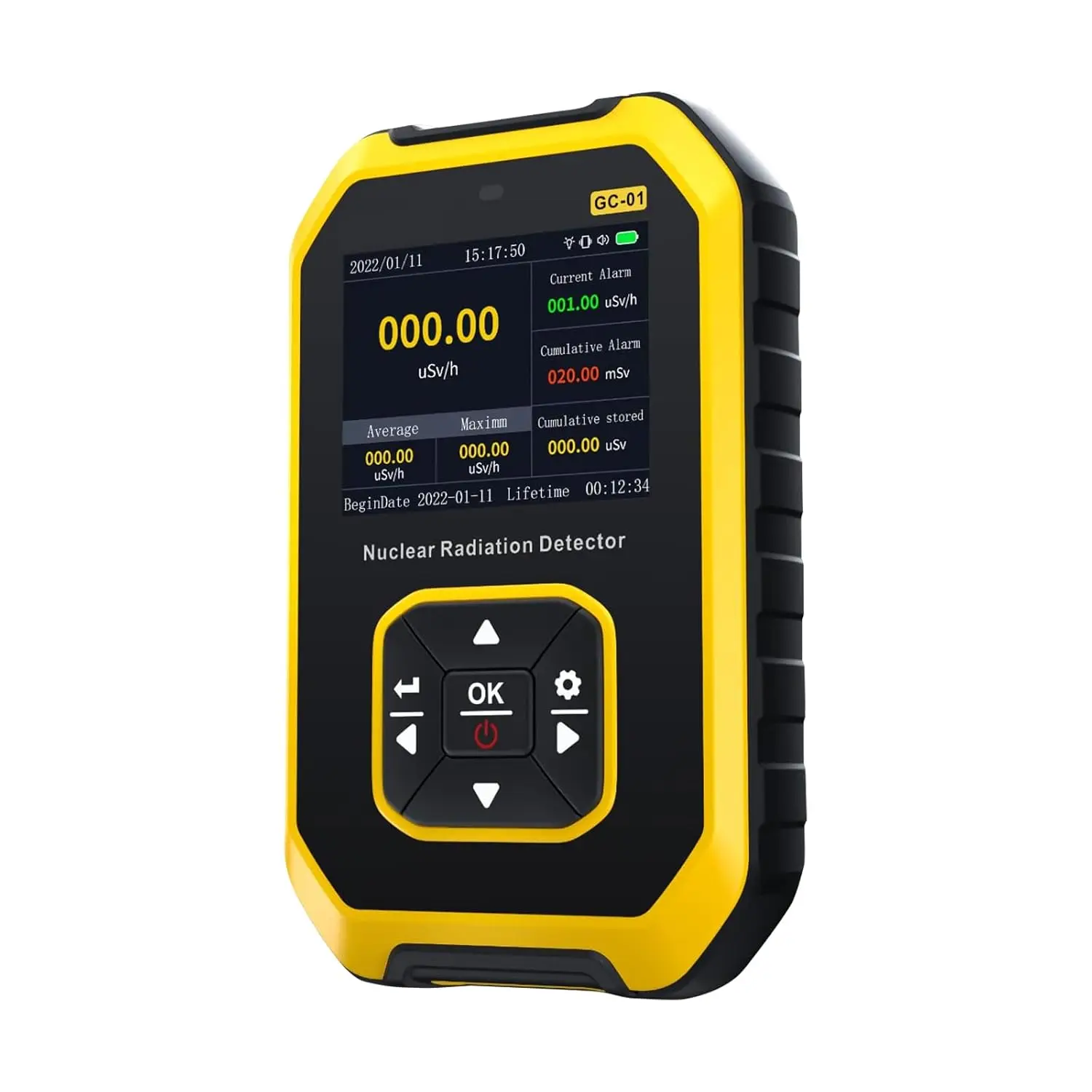 

Geiger Counter Nuclear Radiation Detector - FNIRSI Radiation Dosimeter with LCD Display, Portable Handheld Beta Gamma X-ray