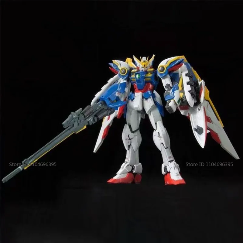 BANDAI – jouets modèles RG20 Wing Gundam Ew à assembler, modèle Mecha, figurines d'anime, Puzzle, cadeaux de poupée populaires de vacances, en Stock
