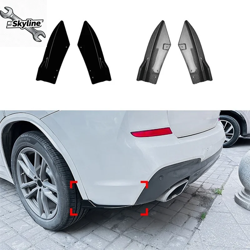 Car Rear Bumper Lip Diffuser Splitter Winglet Apron Spoiler Sport 2018-2021