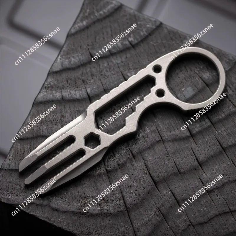 For EDC WorkForks Multifunctional Titanium EDC Fork Player Gift Outdoor edc
