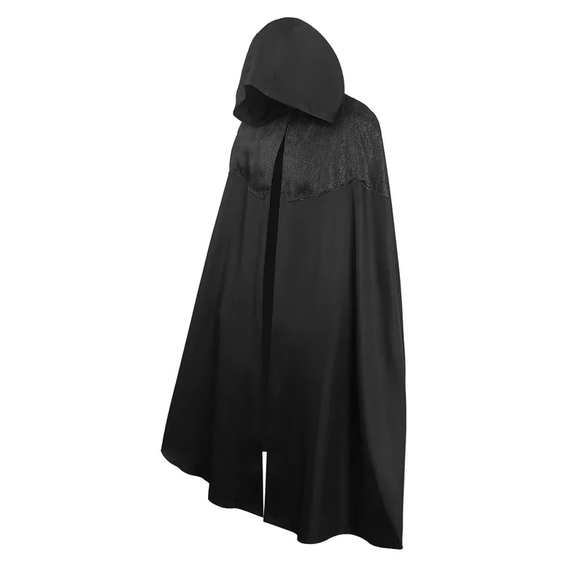 Geralt Black Cape Fantasy Cloak TV Wizard 3 Costume Disguise Adult Men Cosplay Roleplay Fantasia Outfits Male Halloween eo]5