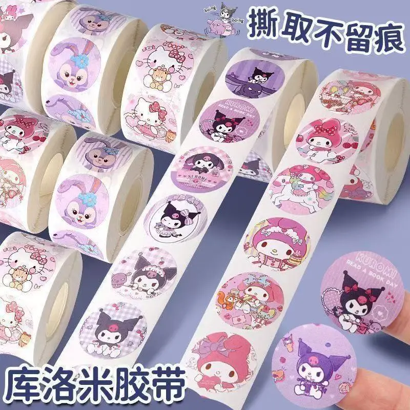 500pcs Sanrio Stickers Hello Kitty Kuromi Cartoon Set Cute Anime Diary Bonus Gift Toy Stationery Girl Sealing Decorative Sticker