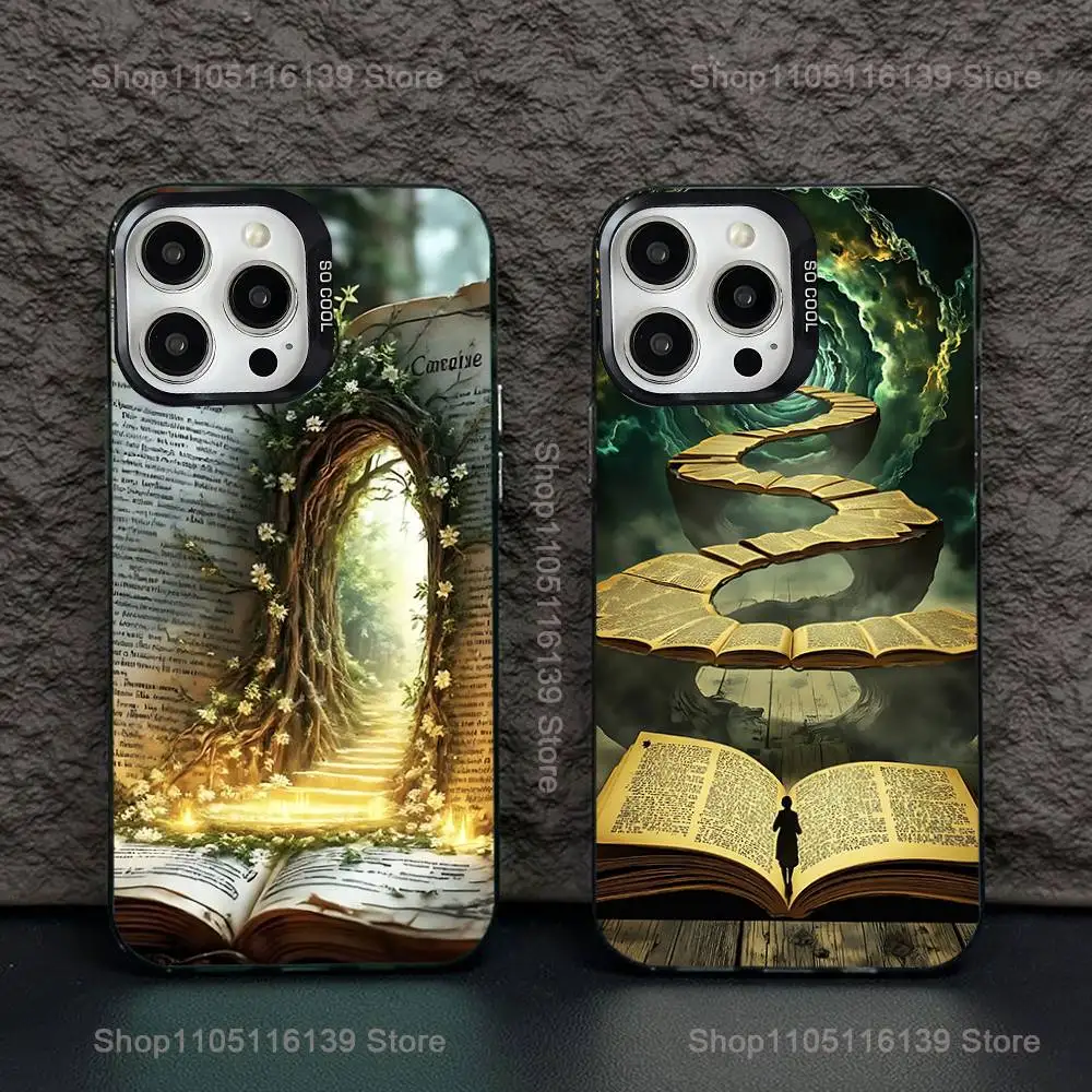 

Ancient Magic Book Phone Case For iPhone 16,15,14,13,12,11,Pro,XS,Max,Plus,Mini,SE Black Candy Matte Shockproof Cover