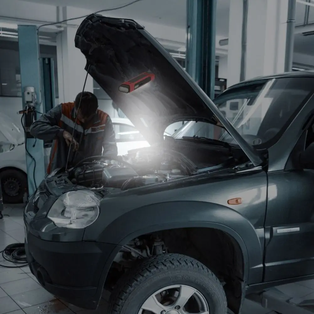 

Гибкий настраиваемый светильник на шею с перезаряжаемой батареей, светодиодное освещение, функция подвешивания, складная конструкция, аварийный фонарь