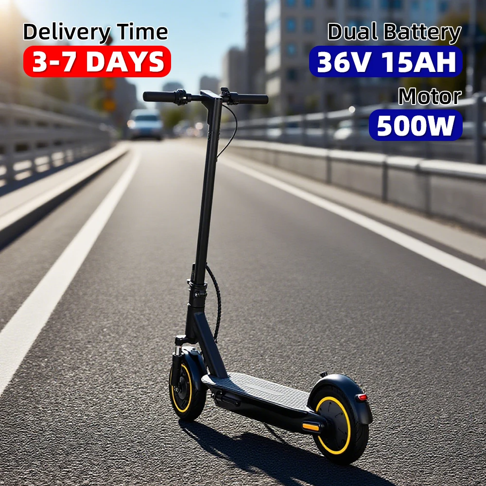 One piece dropshipping 10 inch electric scooter 500W36V15AH lithium battery smart electric scooter in stock in the United States