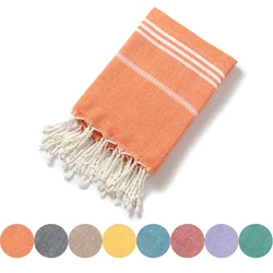 Cotton Turkish Beach Towel 90*180CM kitchen Soft Absorbent Travel Portable Towel Sauna Spa Gym sports Fitness Fringed Bath Towel