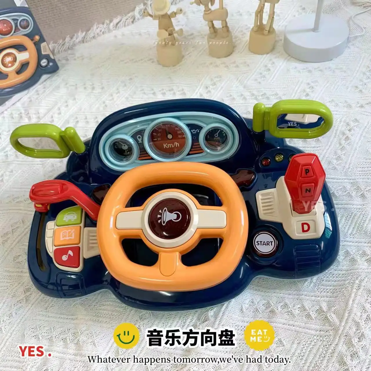 Jouet de volant multifonctionnel pour enfants, éducation précoce, simulation de machine d'histoire, voiture de conduite de modèle