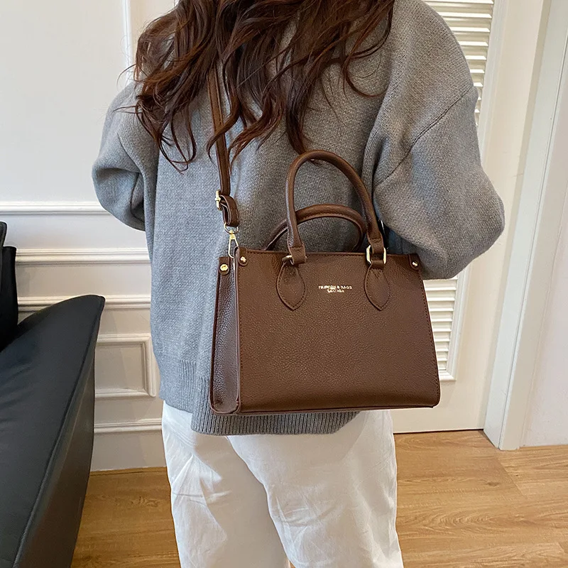 حقيبة كروس لوكس 2025، محفظة كتف واسعة للنساء، حقيبة بمقبض علوي بسيط، حقيبة جمالية ليلاً ونهارًا، محكم #3