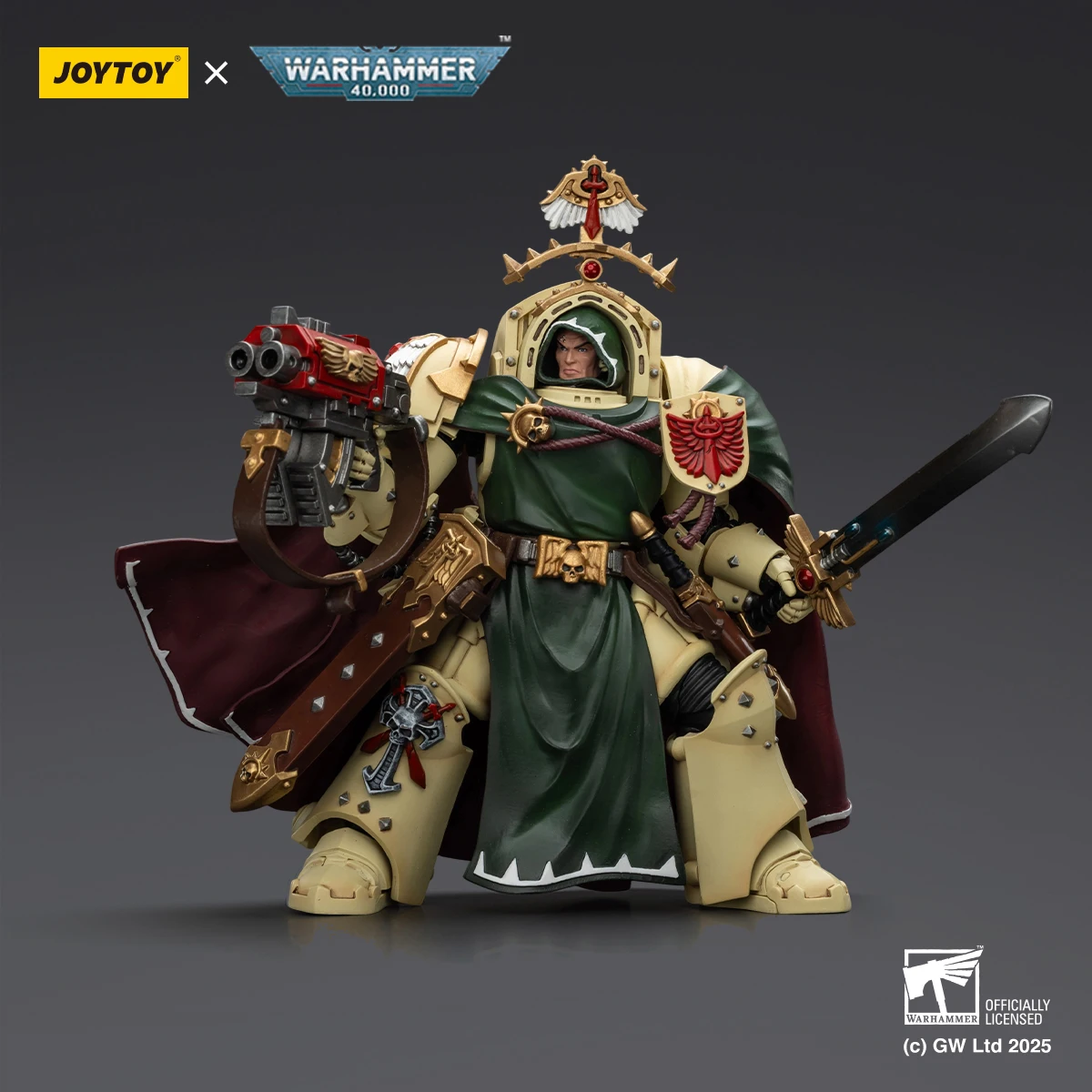 

HIPLAY JOYTOY Blood Angels Lemartes With Jump Pack Blood Crozius and Absolver Bolt Pistol JT02311 1/18 Scale Action Figure