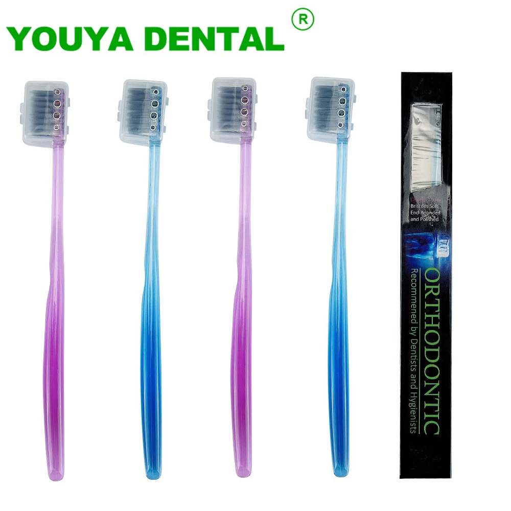 10pcs Orthodontic Braces Toothbrushes Soft Bristle Toothbrush Dental Tooth Brush Cleaning Teeth Toothbrush Oral Health Care Tool