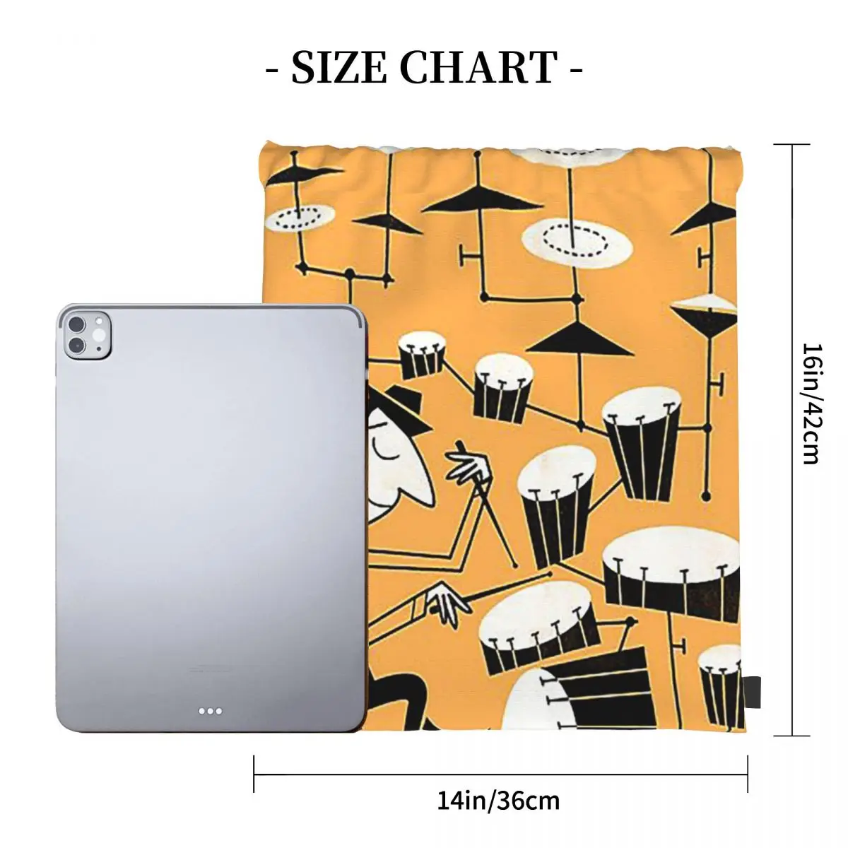 Play That Beat Backpacks Multi-function Portable Drawstring Bags Sports Bag Book Bags For Man Woman Students