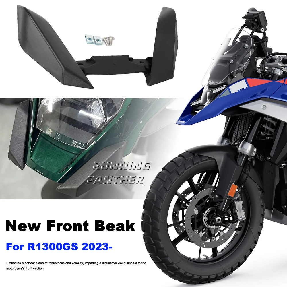 

R1300GS Black Front Fairing Beak Fender Extension Guard Wheel Cover Motorcycle For BMW R1300 GS R 1300 GS 2023 2024 2025