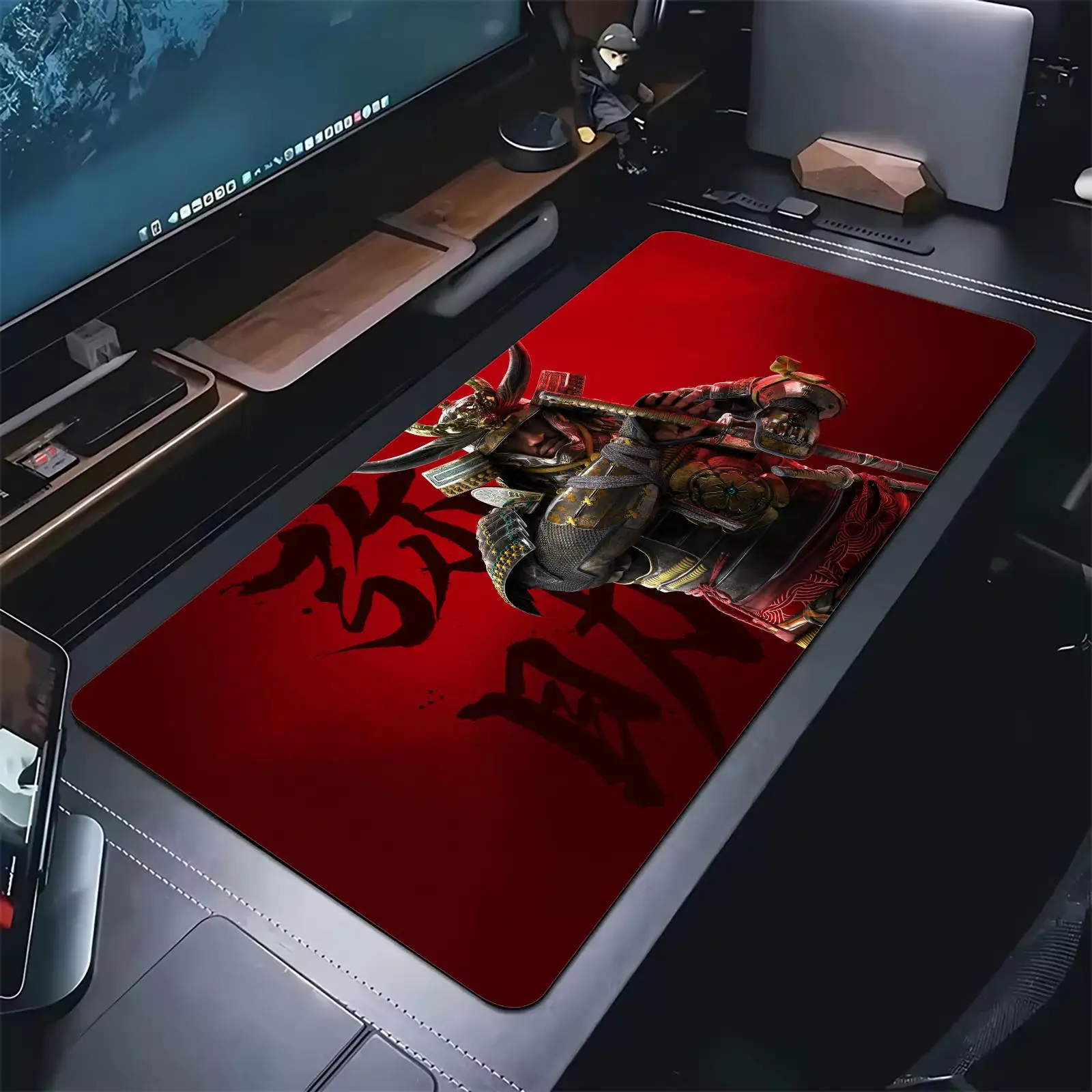 E-Sports Gaming Mousepad Extra Large Non-Slip Stitched Edge Keyboard Laptop Desk Mat For PC Gamer Assassin's Creed Shadows