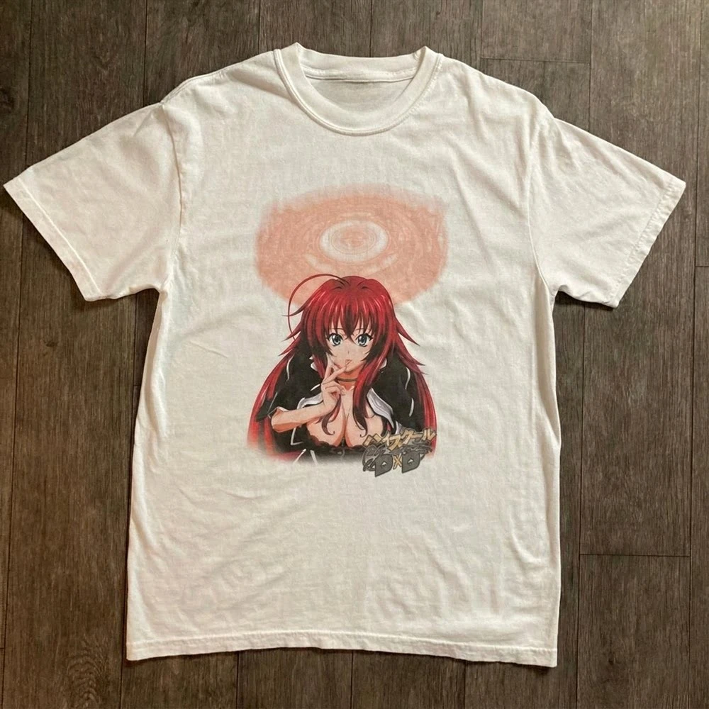 High School D×D Anime Subculture Old-school Gender-neutral Retro 2D Short-sleeved T-shirt