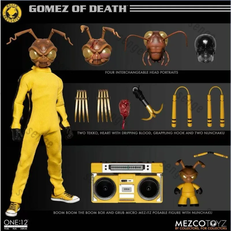 [Original en stock] Figura de acción Mezco One:12 Ant-Man Bruce Lee Edición Limitada 1/12, Regalo, Colección de Hobbies